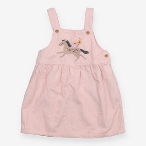 Pinafore pink cord unicorn 