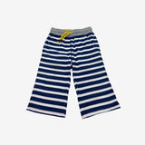 Blue and White Stripe Jersey Shorts