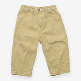 Jeans pull on wide leg yellow