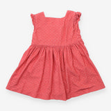 Pinafore cord plum spotted