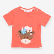 T-shirt highland cow orange 
