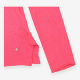 Coral Pink Boat Neck Long Sleeve Knitted Jumper