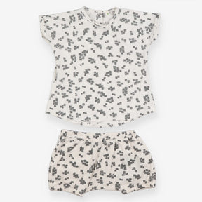 Outfit Tee SS shorts jersey white grey scribble bl