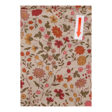 100% Cotton Vintage Floral Elastic Waist Trousers 
