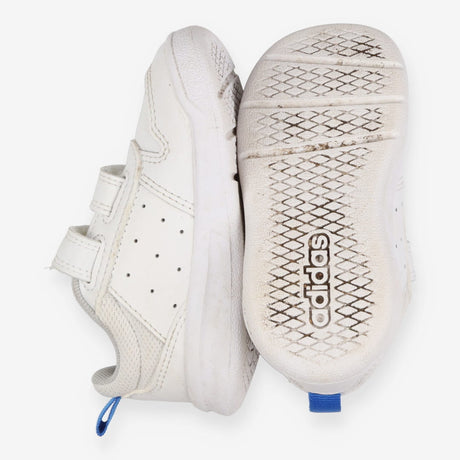 Adidas trainers white with blue stripe