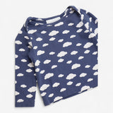 T-shirts Long Sleeve Blue Cloud