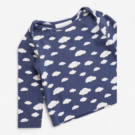 T-shirts Long Sleeve Blue Cloud