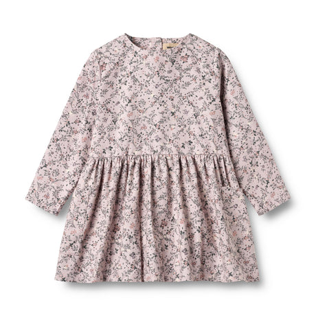 Lilac Checked Flowers Aima Dress