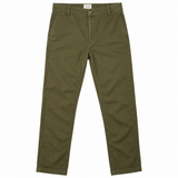 Trousers Khaki Green Cotton Chino Tapered Fit