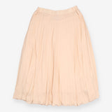 Skirt Light Peach Pleated Midi Chiffon