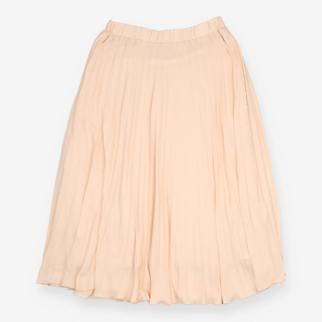 Skirt Light Peach Pleated Midi Chiffon
